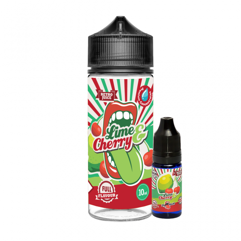 Big Mouth Shake and Vape Lime Cherry 120ml/10ml