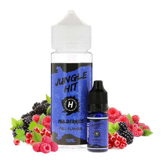 Jungle Hit Shake and Vape Mulberries 120ml/10ml