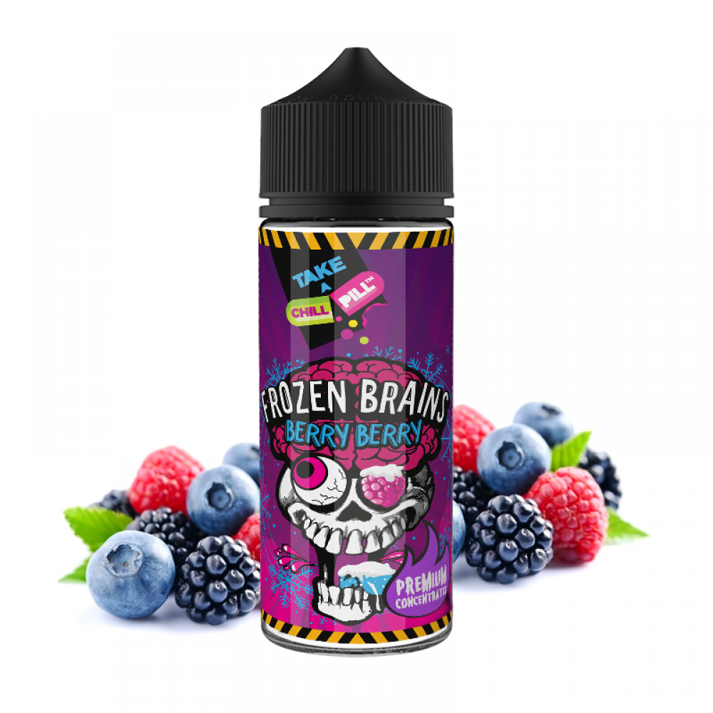 Chill Pill Shake and Vape Frozen Brains Berry Berry 120ml/15ml