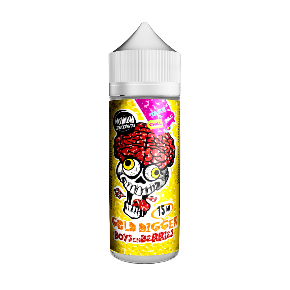 Chill Pill Shake and Vape Gold Digger BoySenBerries 120ml/15ml