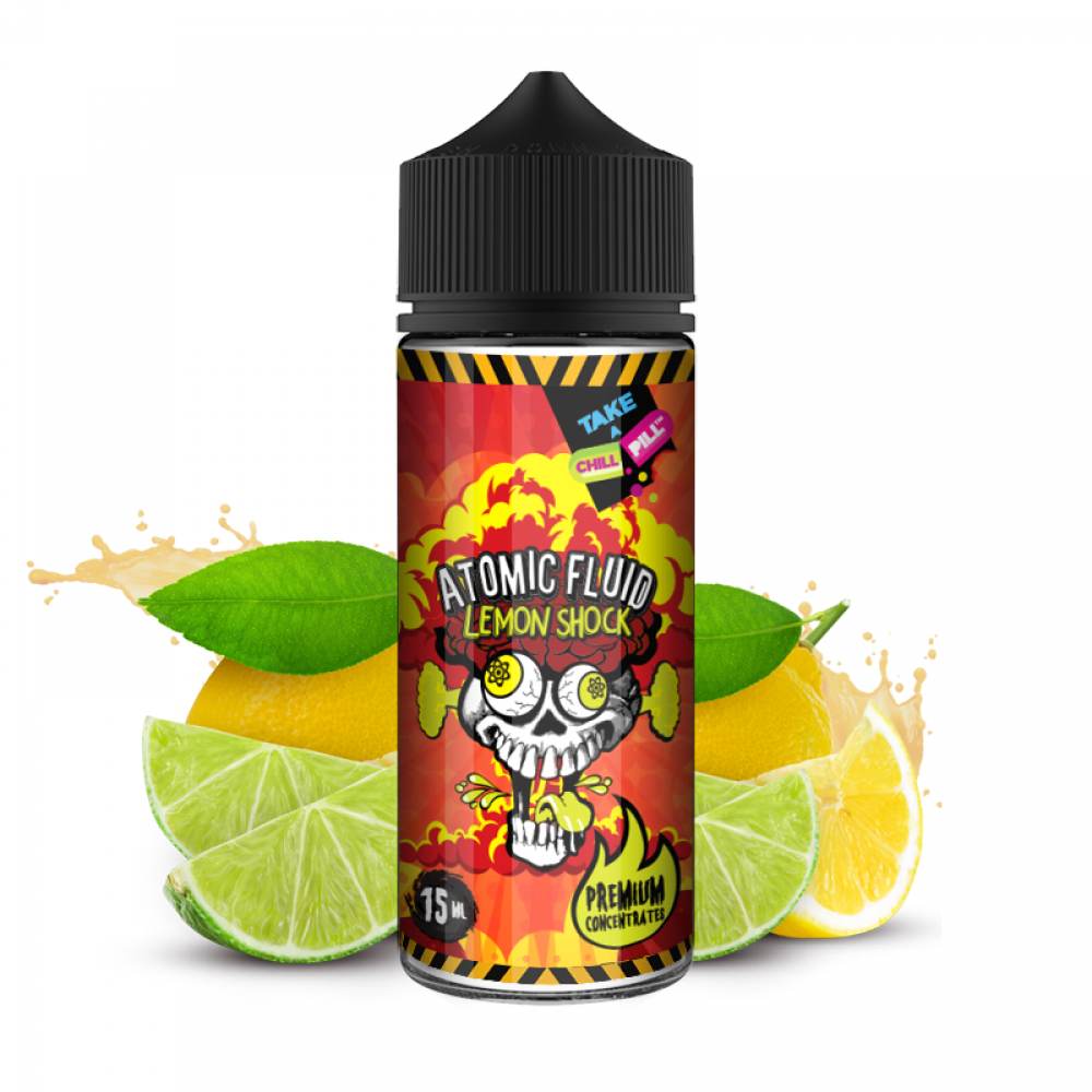 Chill Pill Shake and Vape Atomic Fluid Lemon Shock 120ml/15ml