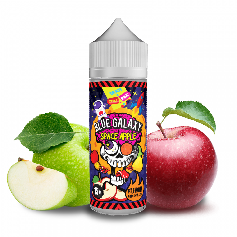 Chill Pill Shake and Vape Blue Galaxy Space Apple 120ml/15ml