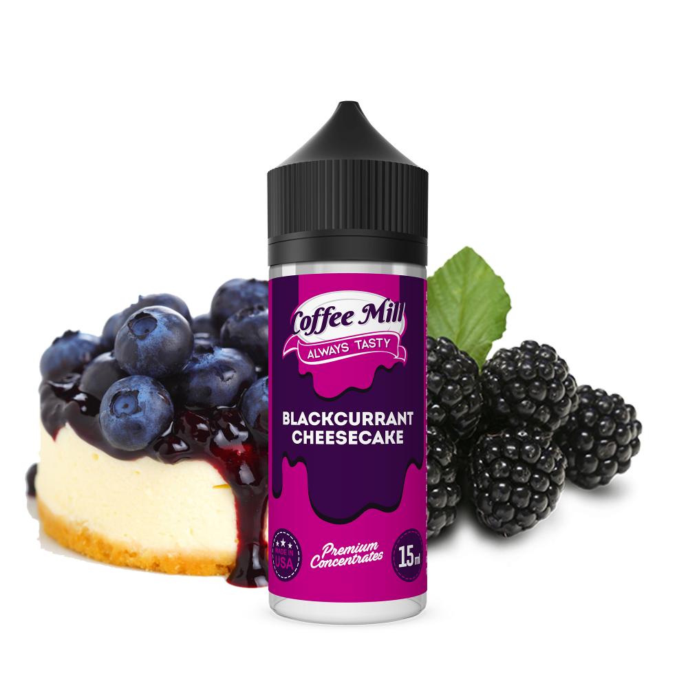 Coffee Mill Shake and Vape Blackcurrant Cheesecake 120ml/15ml