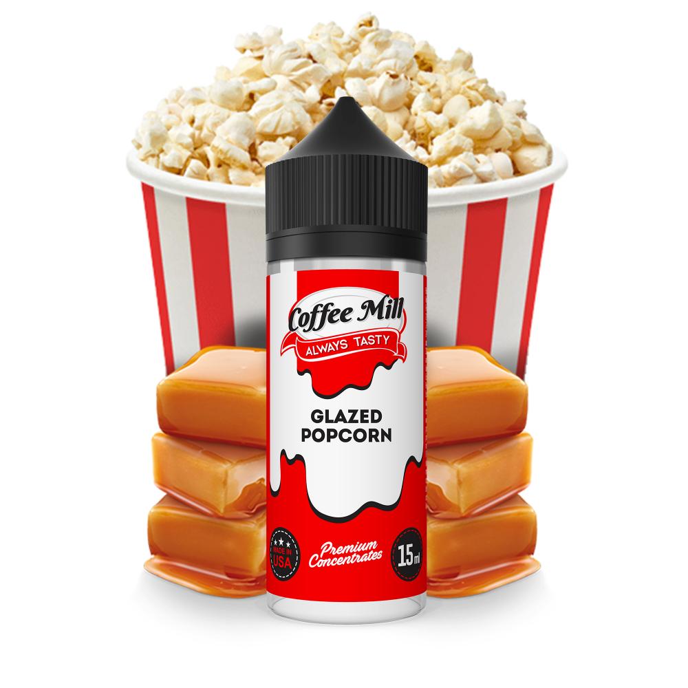 Coffee Mill Shake and Vape Glazed Popcorn 120ml/15ml